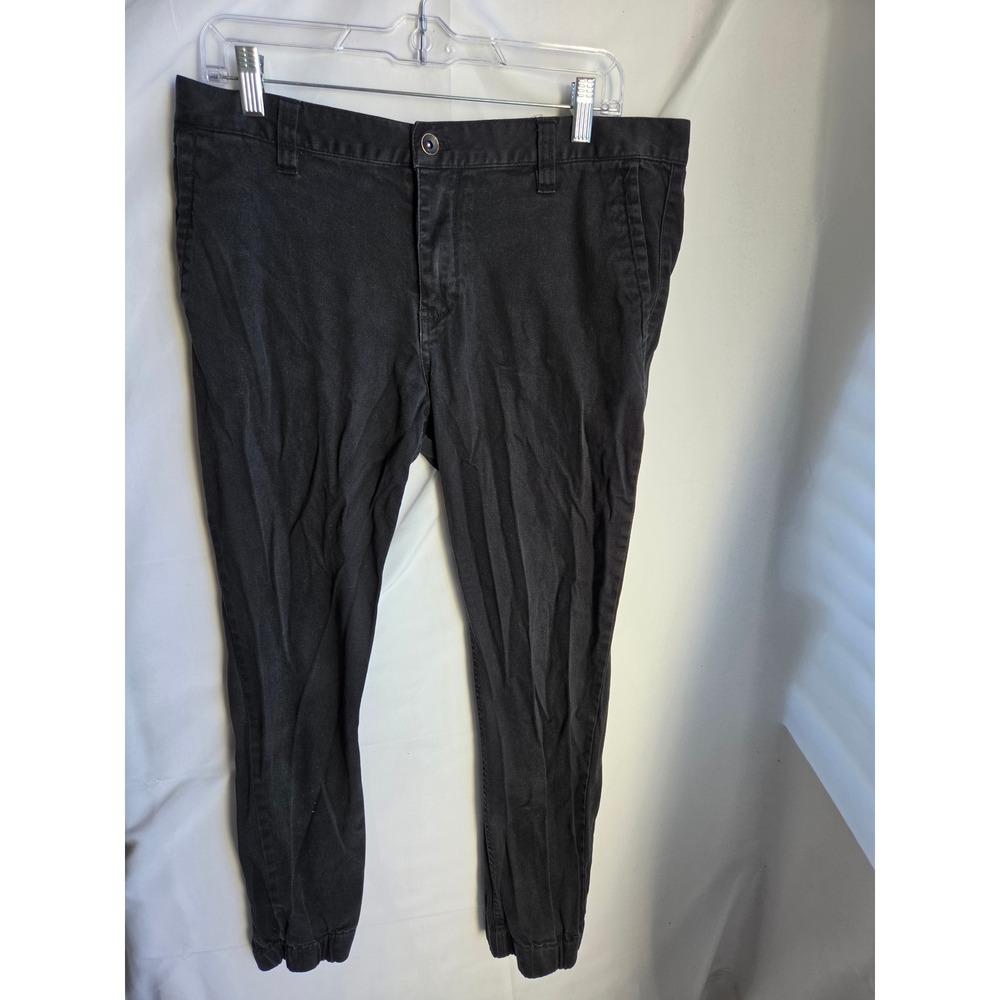 Empyre Jogger Pants Mens Black Streetwear Elastic Cuff